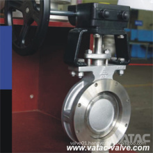 Double-Offset Double Flanged Stainless Steel Butterfly Valve